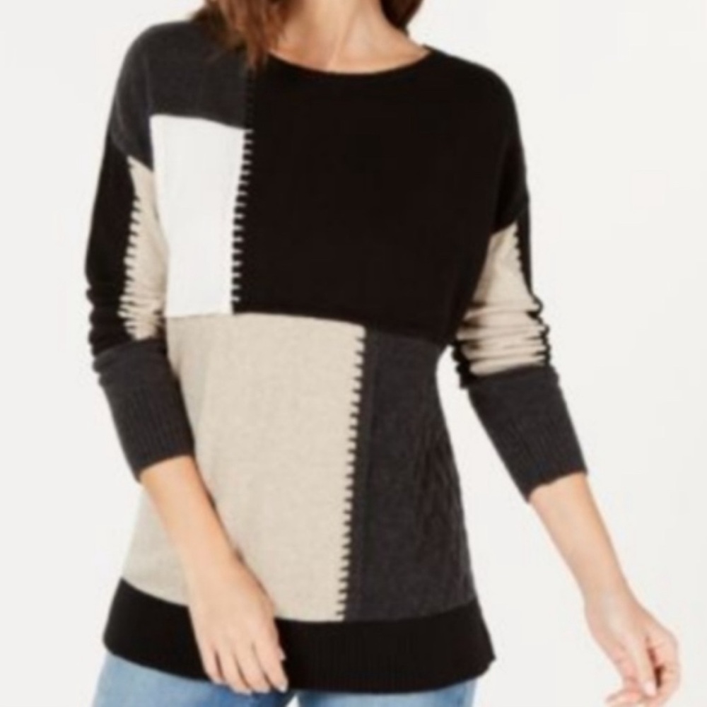 Style and Co color block sweater